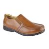 Mens Leather XXX Extra Wide Twin Gusset Casual Shoe