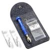 Pin Vise, 16 Drills, Storage Case Included, Quiet Hand Drill, Precision Drilling Tool for Resin and Plastic Models (Blue)