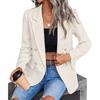 Tweed Women's Blazer Lapel Thin Coat Fashion Casual Top Commuter Single Breasted Long Sleeved Thin Jacket Spring and Autumn