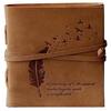 Diary Embossed With Leaf of Tree & a Quote Antique Handmade Leather Bound Diary Cum Notepad for Men and Women Plain Paper of 5×7 Inch Size 240 Pages