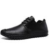 Men's Handmade Sewn Leather Shoes Comfortable Anti Slip Flat Bottom Daily Office Outdoor Leisure Walking Breathable Men's Shoes