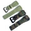 MERJUST 34mm*24mm Camo Army Green Nylon Canvas Watch Strap For Bell Series BR01 BR03 Watchband Bracelet Belt
