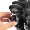16Pcs Condiment Sets 360 Rotating Spice Jar Rack Kitchen Cruet Condiment Bottle Coffee Sugar Seal Jar Container Castor