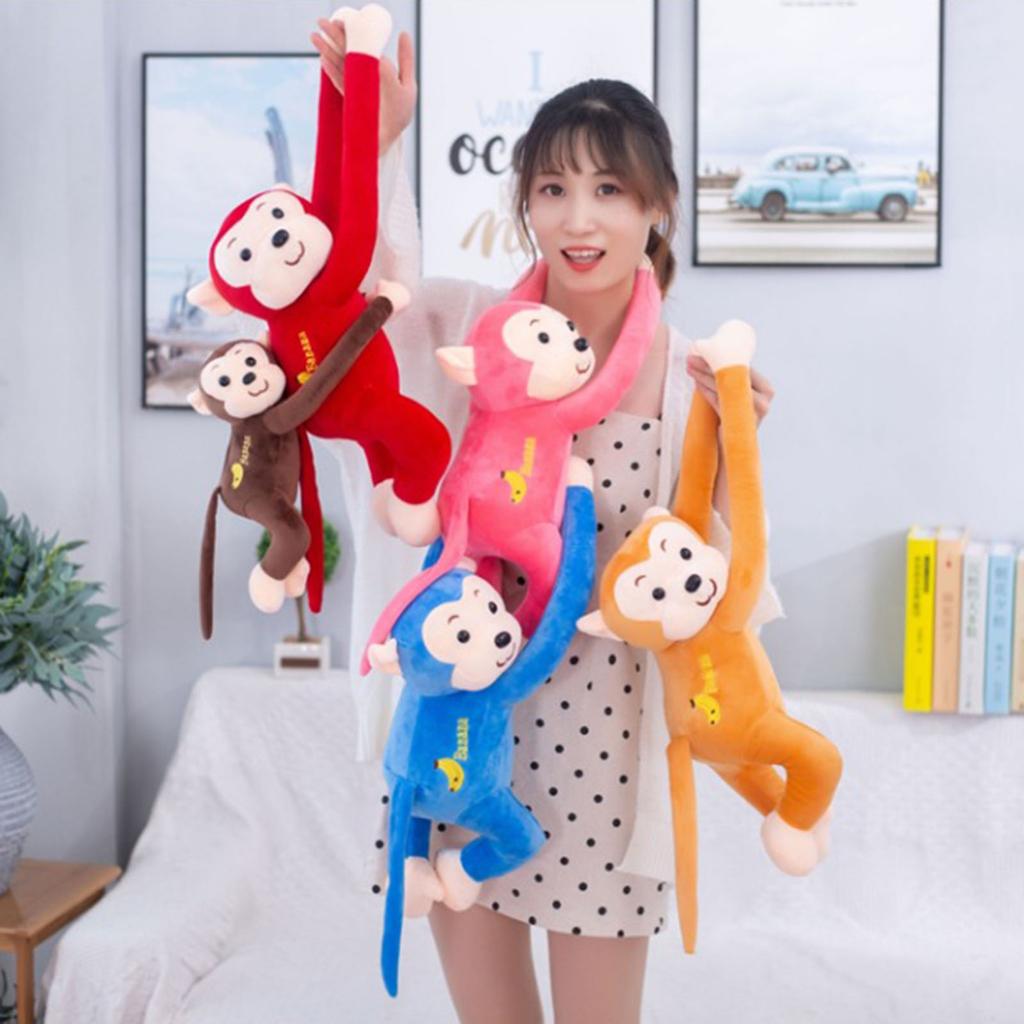 Novelty Kids Long-Armed Monkey Shaped Long Arm Tail Soft Plush Toy Curtain Pendant Home Decor Birthday Gift Children Toy