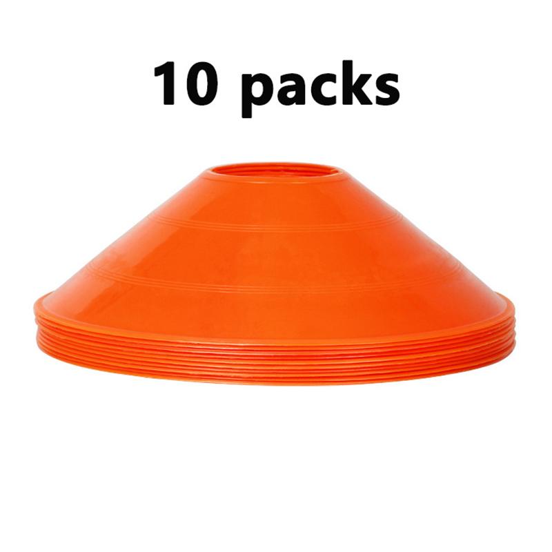 10Pcs Cone Set Football Training Equipment For Kid Pro Disc Cones Agility Exercise Obstacles Avoiding Sport Training Accessories