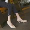 White Flower Pumps New Arrival Womens Wedding Shoes Bride High Heels Platform Shoes for Woman Ladies Party Dress Shoes