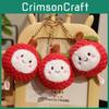 Cartoon Litchi Plush Doll Keychain Bag Pendant For Kids Gifts Accessories And