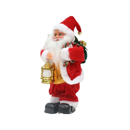 Delicate Santa Display Mold Bright Color Festive Atmosphere Vivid Appearance Christmas Claus Figure Ornament New Year Gift