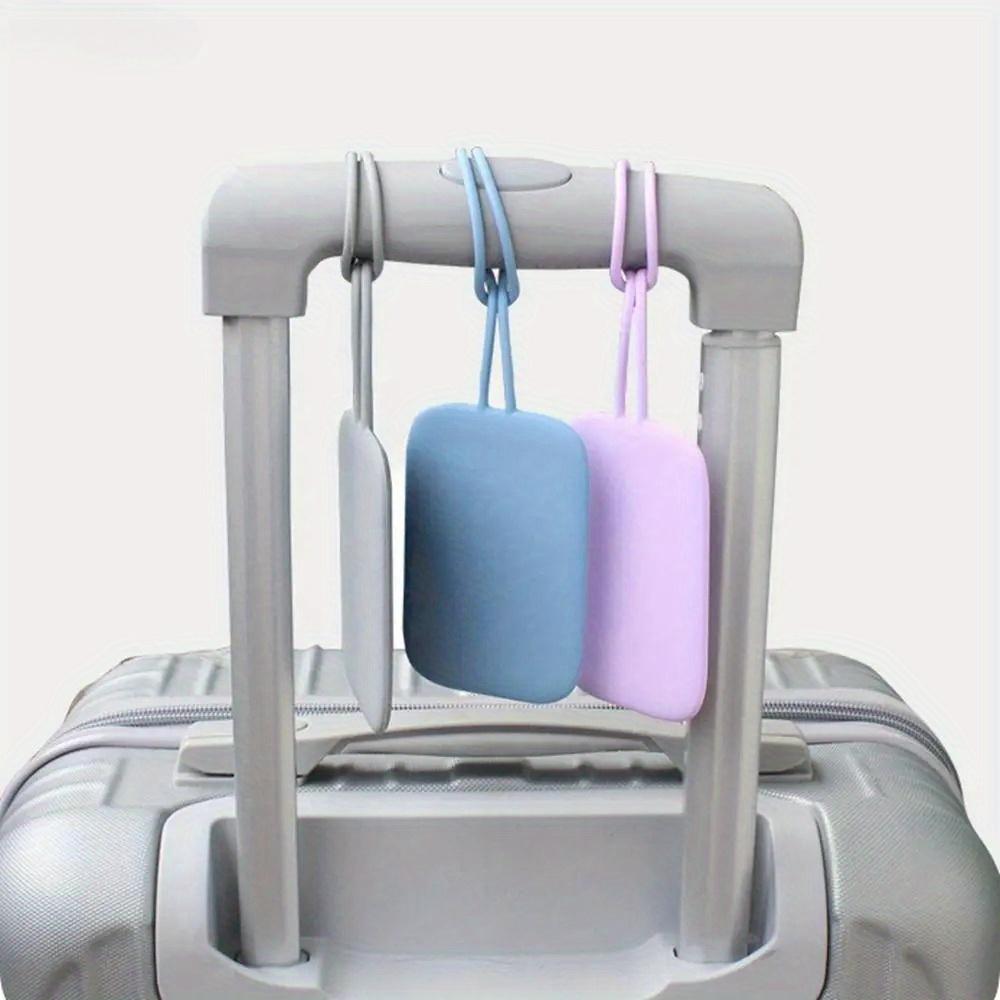 Silicone Luggage Tag Men Women Suitcase Name Baggage Tag Anti-lost Waterproof Airplane Labels Travel Accessories