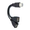 Usb 2.0 Splitter Y Cable 1 Male To 2 Female Extension Cord Power Adapter Converter For Pc Car Data Transmission Charging Cable