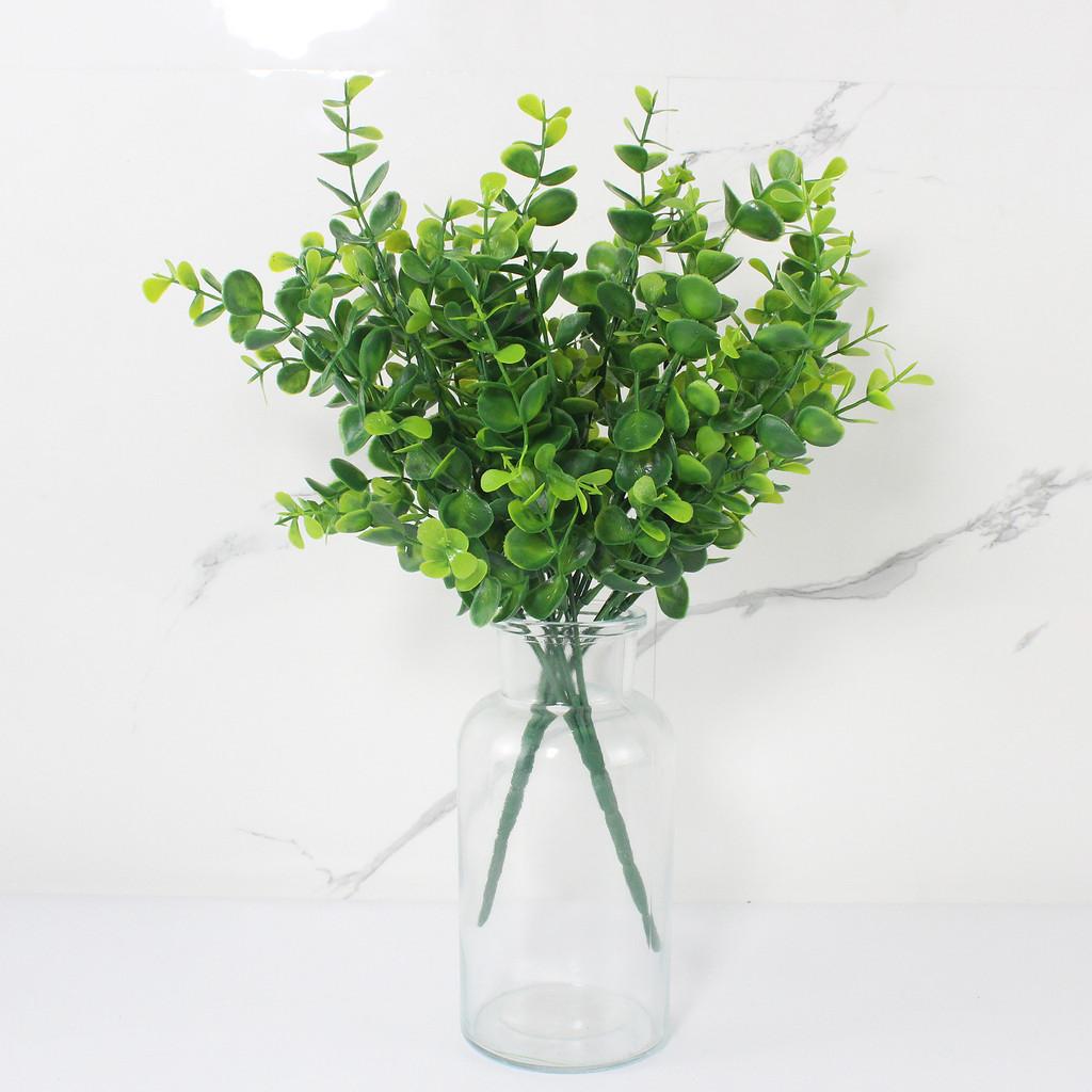 Green Eucalyptus Plant Artificial Waterresistant Foliage For Home Interior