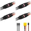 WORK Brushless Electronic Speed 20A Brushless Motor Electronic Speed Controller BEC 5V 1A with XT60 and and Compact HAWK'S Controller, 3.5mm Plugs,