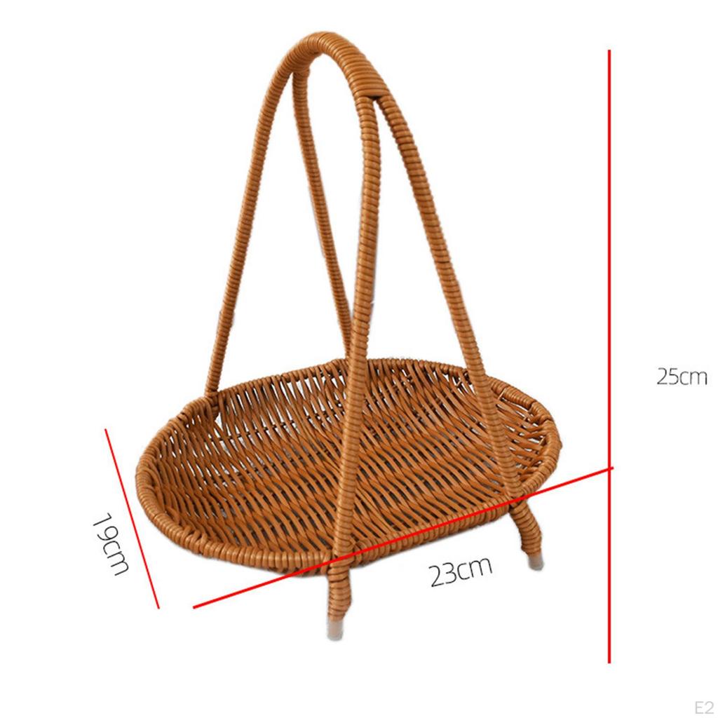 Fruit Basket Bread Food Storage Plate Snack Tray for Wedding Desktop Party