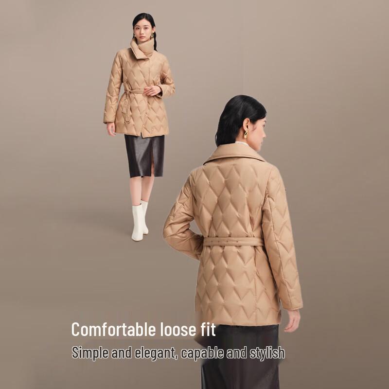BOSIDENG Women's Lapel Commuter Goose Down Jacket B250134142