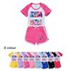 Kids Girls Anime Cartoon POP Singer Super Star Zoey Rumi Mira Print Short Sleeves T-Shirt Shorts Pants Casual Clothes Set