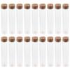18pcs 25×120mm Test Tube Transparent Burette Flat Science Tubes  Scientific Experiments