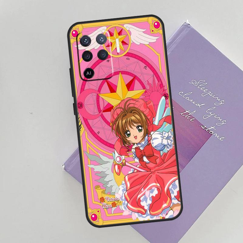Sakura Cardcaptor Anime Case For OPPO Reno 5 Lite 2Z 2F A15 A52 A72 A83 A54 A74 A94 A5 A9 A31 A53 A53S 2020 Cover