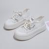 Little White Shoes Women's 2024 New Autumn Student Korean Version Versatile Casual Ins Shoes Platform Fashion Board Shoes KT2651