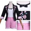 Miraculous Ladybug Season 6 Marinette Dupain-Cheng Casual Cosplay Costume Outfit with Pink Shorts & Blazer Ladybug Noir Civilian Clothes