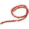 Round Natural Stone Beads Red Spacer Beads DIY Jewelry Making Round Agate Striped Beads  Necklace