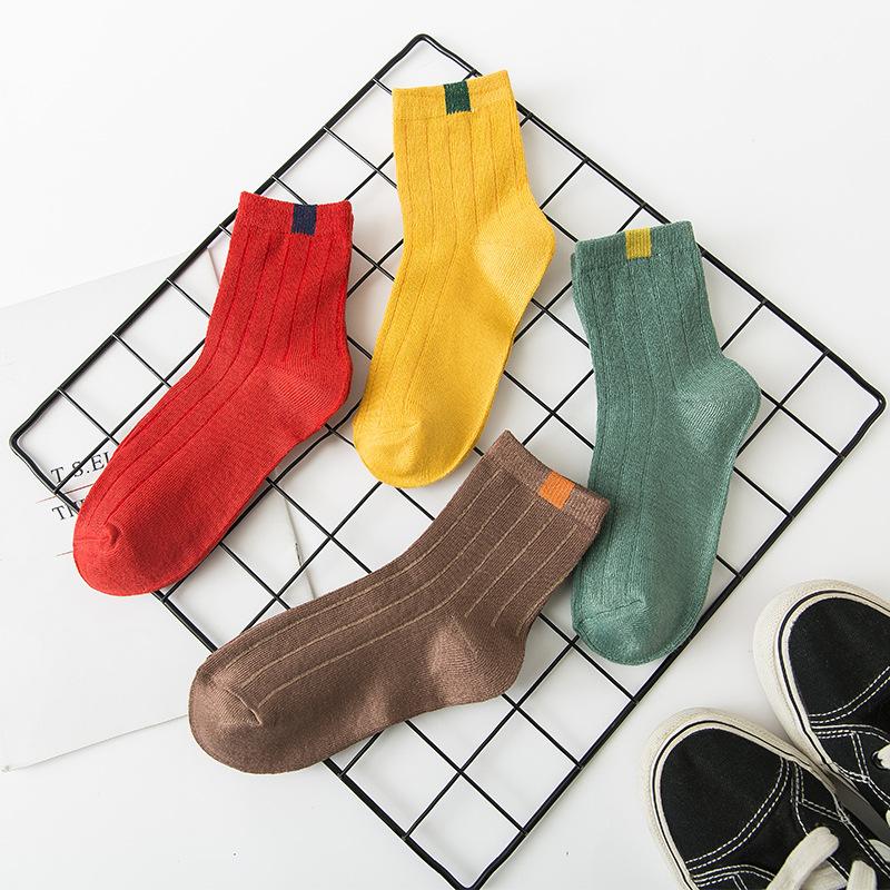 5/10pairs Socks Women Winter Warm Socks for Women New Year Cute Set Men's White Japanese Style Sports Fashion Short Socks Set Femal