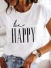 Tee Clothing Sweet Letter Lovely Printing Women Fashion Lady Casual Clothes T Female Graphic Short Sleeve Print T-shirts