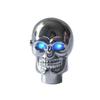 Szmsmy LED Luminous Skull Shift Knob Skull Skeleton Glow Shift Knob MT Car Blue Light Blue (Blue)