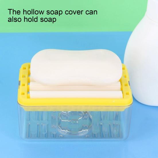 Laundry Scrubbing Soap Box High Durability Reusable Multifunctional Bathroom Hands-free Roller Soap Drain Storage Box