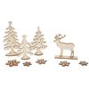 Construction Kit - Deer In the Forest - 13 Pieces - Plywood - Christmas Decoration