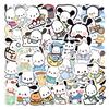 60 Cartoon Pacha Dog Sanrio Doodle Stickers Decorative Notebook Guitar Waterproof Stickers