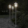 VidaXL Outdoor Floor Lamp Silver 120 Cm Stainless Steel, Outdoor Ground Lighting, Garden Ground Lighting, 4006383