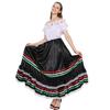 Women Traditional Mexican Dress Lace Flower Senorita Costume Festival Party Spanish Dress