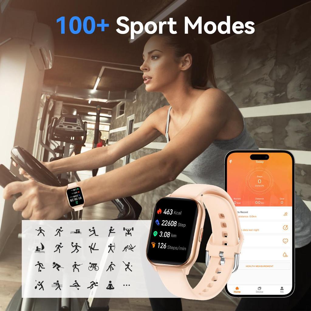 Bluetooth Call Smart Watch Women Custom Dial Watches Men Sport Fitness Tracker Heart Rate Smartwatch For Android IOS