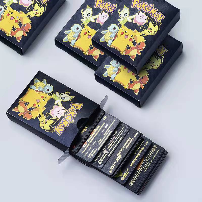 55Pcs Pokemon Cards VSTAR GX EX VMAX MEGA TAG TEAM Energy Trainer Charizard Pikachu Rare Collection Battle Card C05