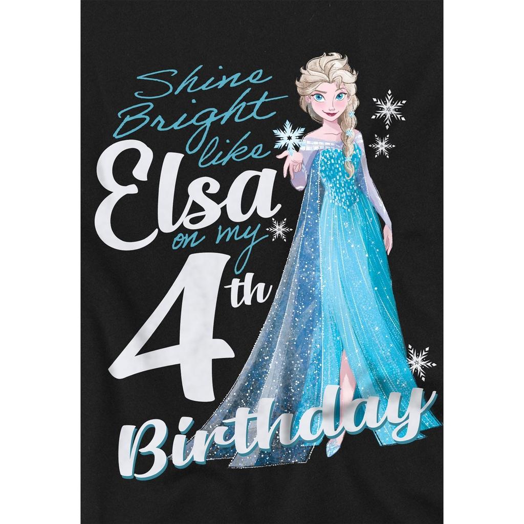 Frozen Childrens/Kids Bright Like Elsa 4th Birthday T-Shirt