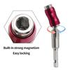 1/2/3PCS Magnetic Screw Drill Tip Drill Screw Tool Quick Change Locking Bit Holder Drive Guide Drill Bit Extensions Pivot Drill