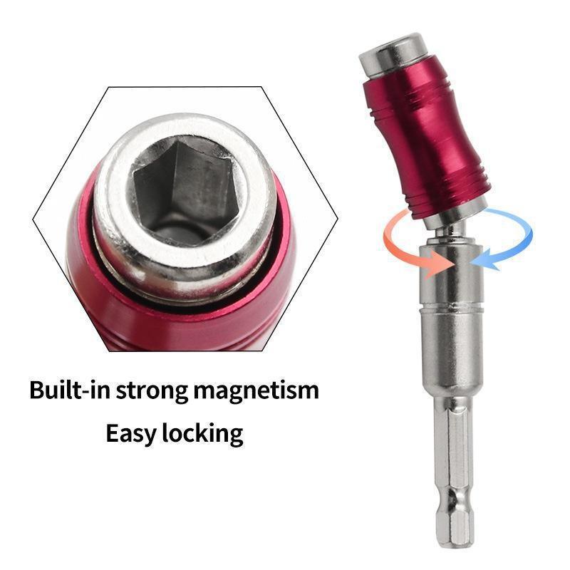 1/2/3PCS Magnetic Screw Drill Tip Drill Screw Tool Quick Change Locking Bit Holder Drive Guide Drill Bit Extensions Pivot Drill