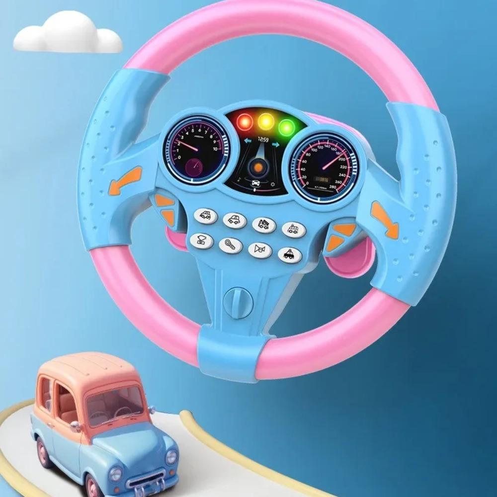 360 ° Rotation Simulation Steering Wheel Toys Simulate Driving Car Toy  Children Gift