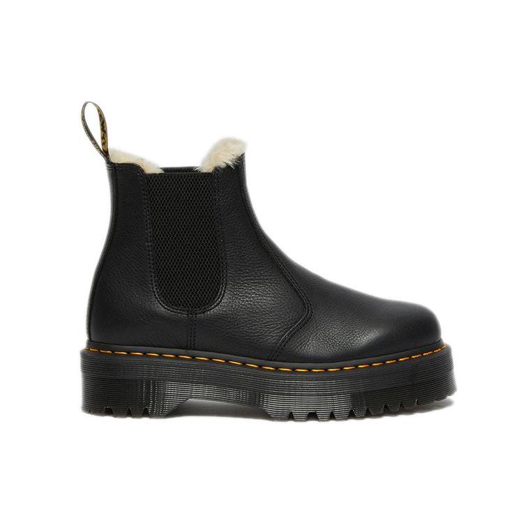 Dr. Martens 2976 Ботинки челси на платформе с подкладкой из искусственного меха, черные, унисекс, 25635001
