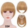 Fringe Bangs Synthetic Hair Extensions Clip In Bangs 6 Inch Short Straight Hairpiece Front Neat Bang Two Side Blonde