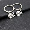 26 Letters Couple Keychain Lover Key Rings Friendship Agreement Sisters Key Chain Promise Keychain Family Jewelry Gifts