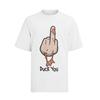 Funny Duck Duck You Fuck You Middle Finger FCK Mens Cotton Shirt S-XXXL