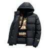 Winter Bread Clothes Black and Gold Versatile Windproof Warm Short Men's and Women's Cotton-padded Clothes Hooded Jacket