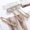 Simple Women Crystal Brooches Pin for Lady Vintage Jewelry Shiny Rhinestone Decoration Buckle Pin Paper Clip Accessories Gifts