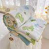 Cute Cartoon Printed Summer Cooling Thin Quilt Lightweight Air Conditioning Comforter Blanket Skin-friendly King Size Bedspread