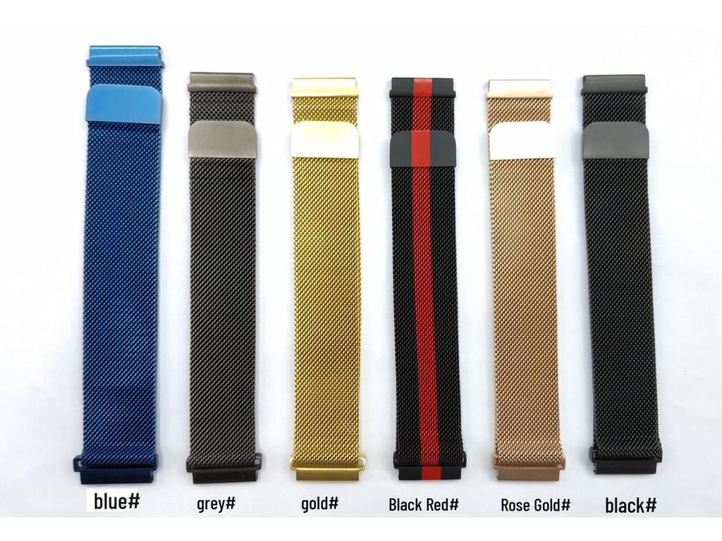 Milanese Stainless Steel Mesh Strap for Huawei GT3 & Samsung Watches, 20/22mm Universal Fit