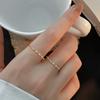Classic Gold Silver Color Geometric Round Rings For Women Fashion Simple Zircon Ring Luxury Wedding Party Jewelry