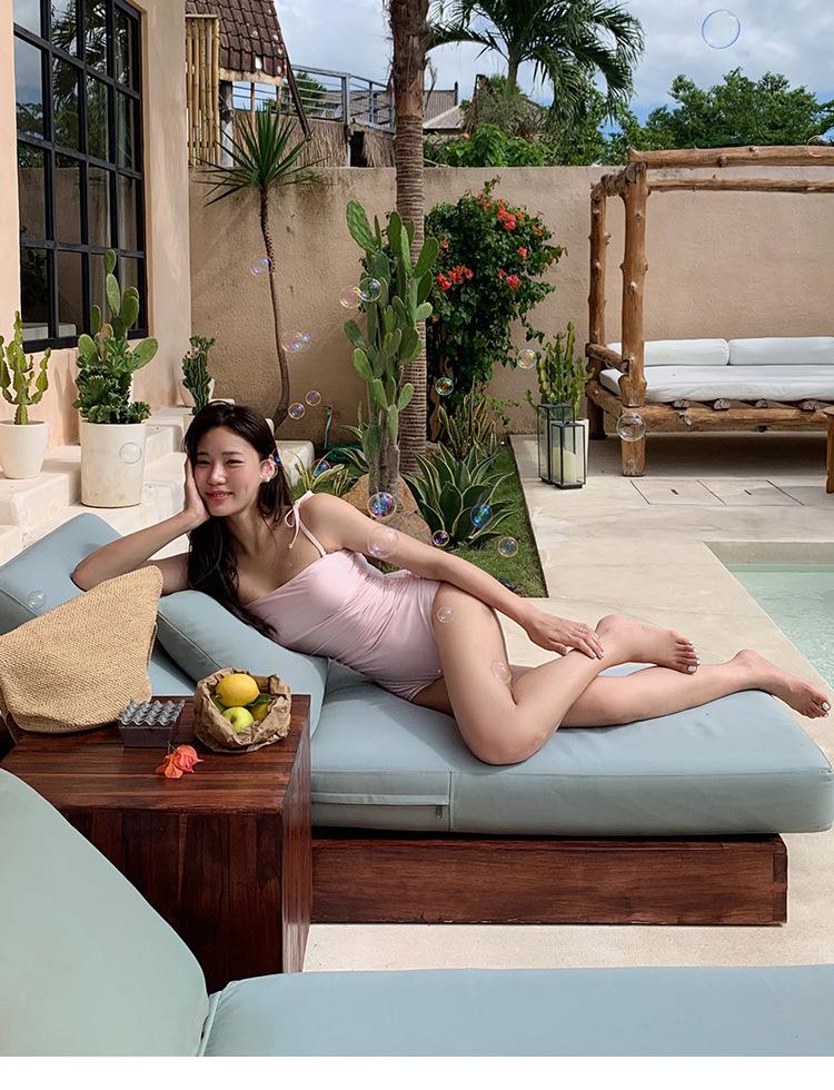 Korean-Inspired Solid Color Bikini Set & Cover-Up: Chic, Slimming, and Stylish Swimsuit for Women