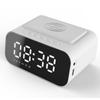 Digital Alarm Clock Bluetooth Speaker FM Radio Wireless Charger Phone Charging Pad USB Fast Charger Table Clock