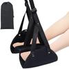 Portable Leg Hammock Adjustable Office Pain Relief Flight Airplane Footrest Foldable